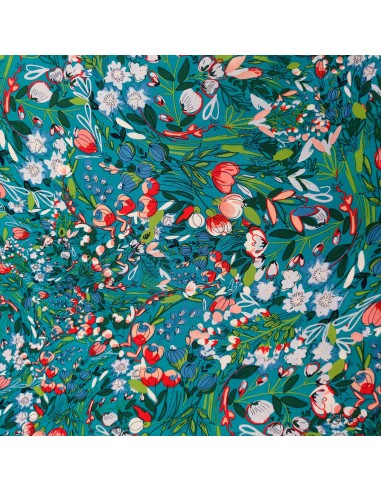 Javanese di pura viscosa floreale verde