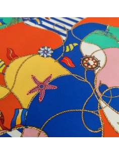 Raso di Cotone Elasticizzato Alta moda Disegno marinaro pucci 2