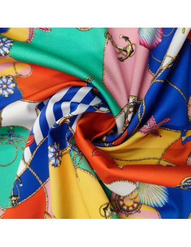 Raso di Cotone Elasticizzato Alta...