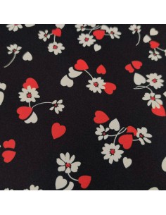 Raso elasticizzato Cuori e... 2