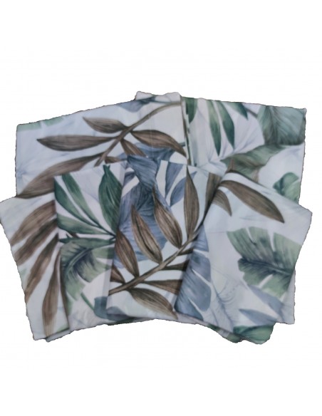 Completo Letto Matrimoniale in Percalle di cotone Major, carta da zucchero, Via Roma 60