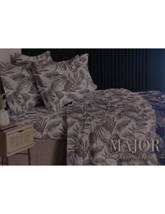 Completo Letto Matrimoniale in Percalle di cotone Major, carta da zucchero, Via Roma 60