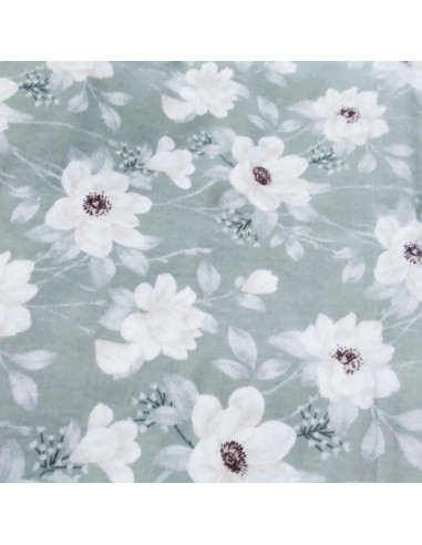 Completo Letto Matrimoniale Caldo Cotone, floreale verde, Cavalieri