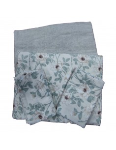 Completo Letto Matrimoniale Caldo Cotone, floreale Beige, Cavalieri