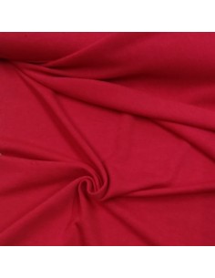 Maglia rasata di viscosa effetto lana Rossa