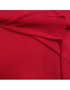 Maglia rasata di viscosa effetto lana Rossa 2