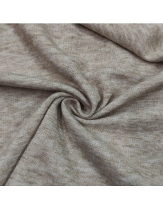 Maglia rasata di viscosa effetto lana, Sabbia Melange 2