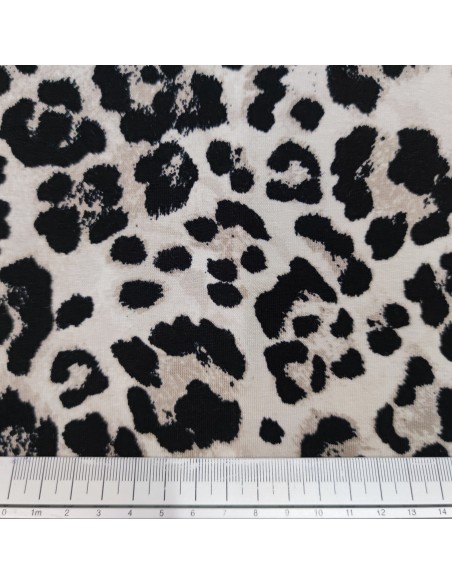 Jersey di viscosa Leopardato
