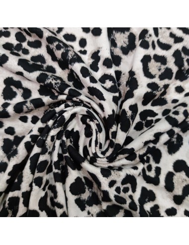 Jersey di viscosa Leopardato