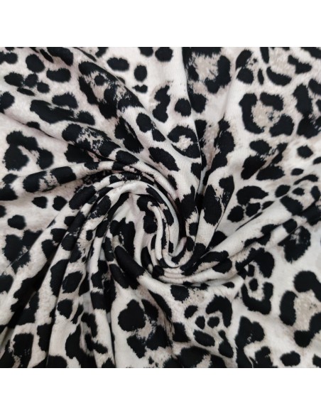 Jersey di viscosa Leopardato