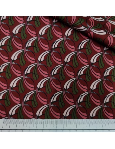 Twill di viscosa virgole su sfondo...