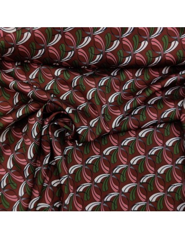 Twill di viscosa virgole su sfondo...