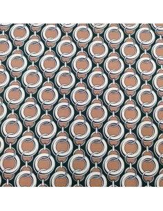 Jersey incatenato nero e e marrone