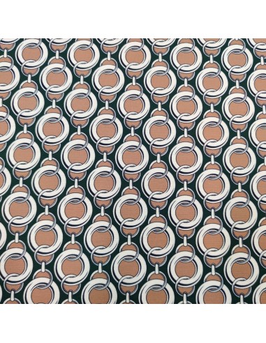 Jersey incatenato nero e e marrone