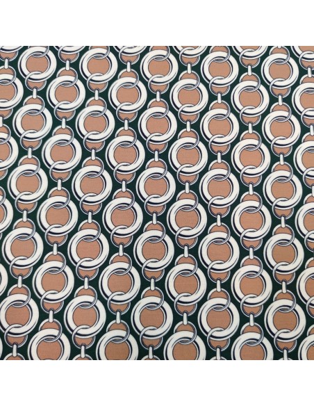 Jersey incatenato nero e e marrone