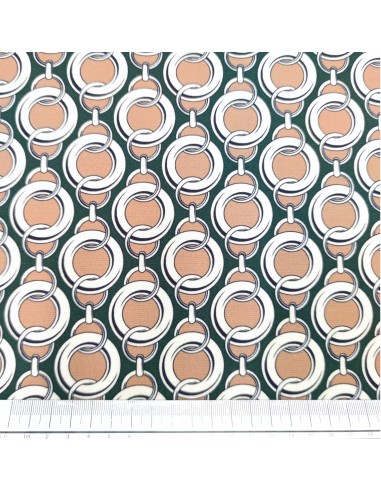 Jersey incatenato verde e marrone