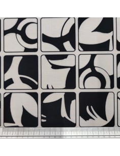 Jersey riquadri bianco e nero 2