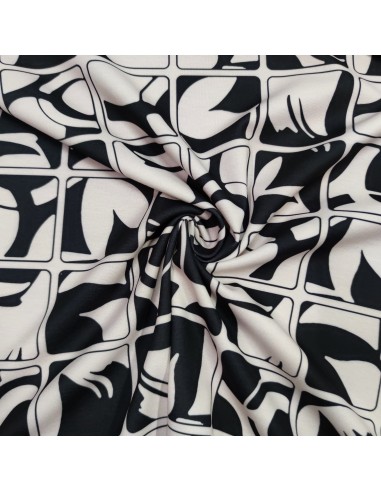 Jersey riquadri bianco e nero