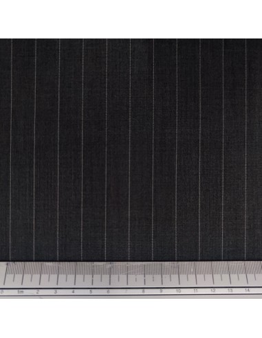 Gessato in viscosa Grigio