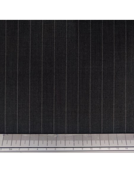 Gessato in viscosa Grigio