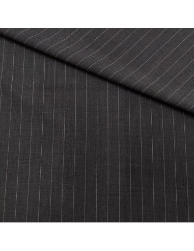 Gessato in viscosa Grigio