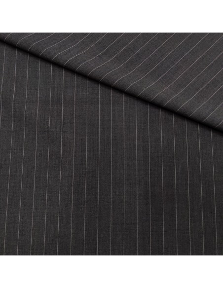 Gessato in viscosa Grigio