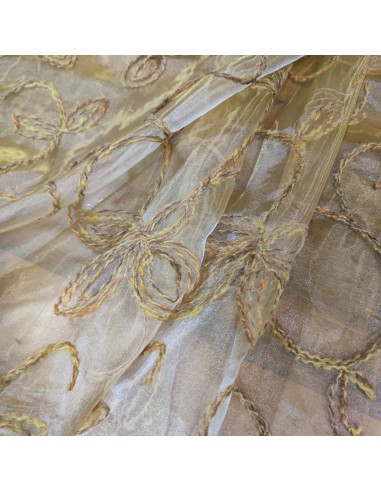Tendaggio in organza ricamata Taglio di 3.20mT
