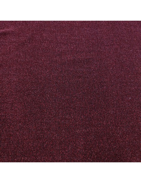 Tweed in rilievo bordeaux e grigio