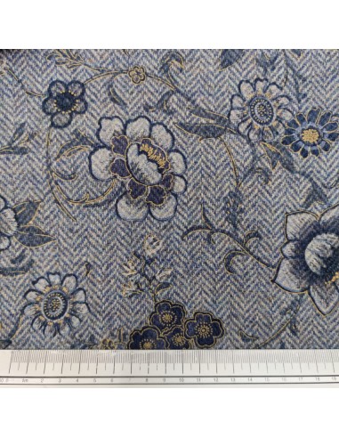 Taglio 1.65MT Pura lana spigata Floreale