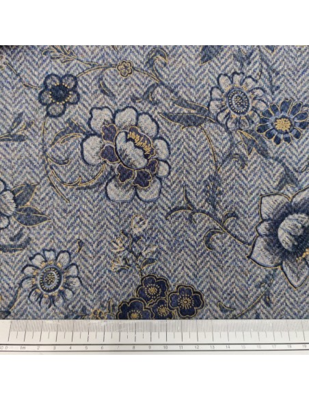 Taglio 1.65MT Pura lana spigata Floreale