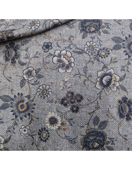 Taglio 1.65MT Pura lana spigata Floreale