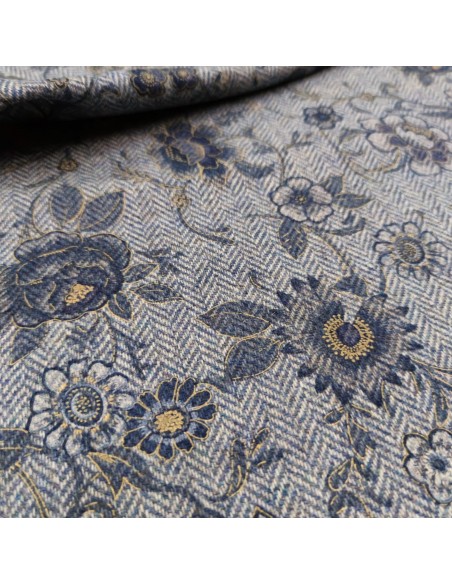 Taglio 1.65MT Pura lana spigata Floreale