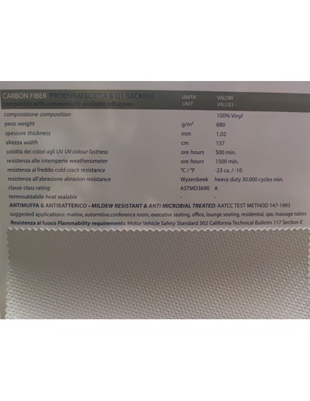 Carbon Fiber ecopelle