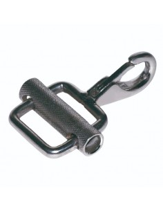 Moschettone autobloccante con passante in inox