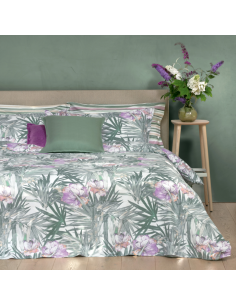 Completo Lenzuola Copriletto Matrimoniale Fazzini Tropico
