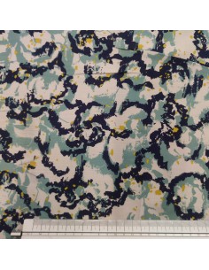 Rasetto di viscosa astratto blu/azzurro 2