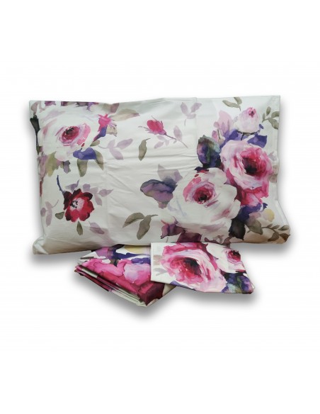 Parure copripiumino matrimoniale New Charm in percalle di puro cotone – Via Roma 60