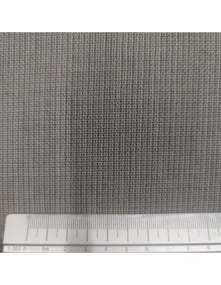 Pura lana effetto rete Sabbia e nero