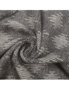 Taglio jacquard double face in lana geometrico MT 1,80