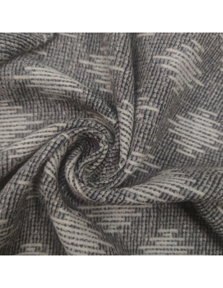 Taglio jacquard double face in lana geometrico MT 1,80
