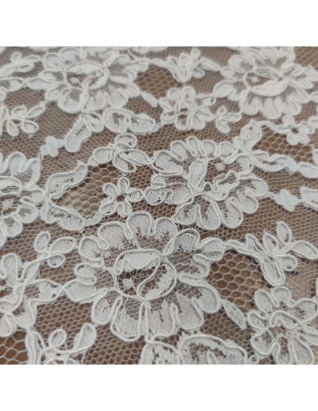 Pizzo macramè da Sposa Bianco