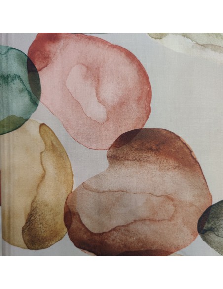 Completo Letto Matrimoniale In raso di puro cotone Imprimes, Sabbia, Cavalieri