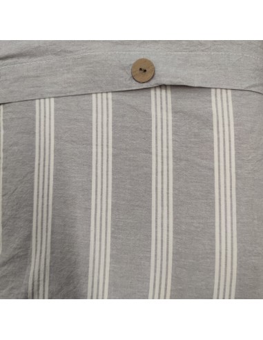 Completo copripiumino Matrimoniale Matilde, no stiro effetto stropicciato, col Naturale, Cavalieri