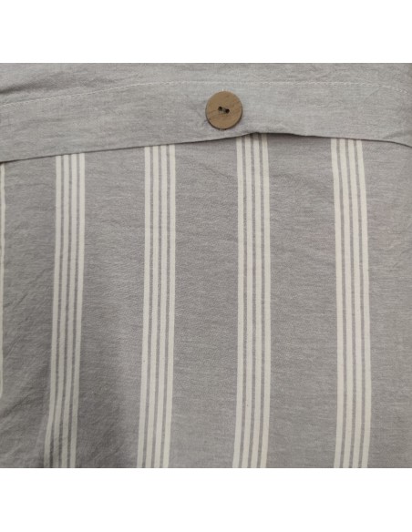 Completo copripiumino Matrimoniale Matilde, no stiro effetto stropicciato, col Naturale, Cavalieri