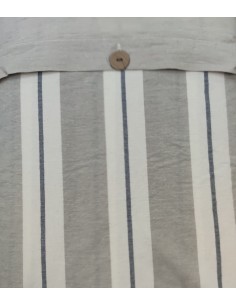 Completo copripiumino Matrimoniale Matilde, no stiro effetto stropicciato, col Grigio, Cavalieri 2