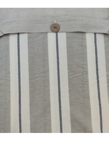 Completo copripiumino Matrimoniale Matilde, no stiro effetto stropicciato, col Grigio, Cavalieri