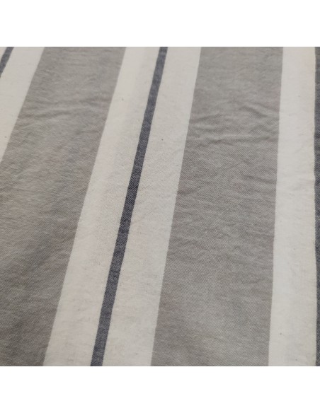 Completo copripiumino Matrimoniale Matilde, no stiro effetto stropicciato, col Grigio, Cavalieri