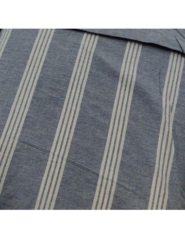 Completo letto Matrimoniale Matilde, no stiro effetto stropicciato, col Denim, Cavalieri