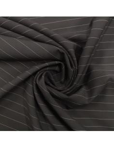 Gessato in viscosa nero