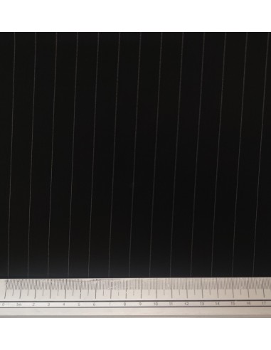 Gessato in viscosa nero